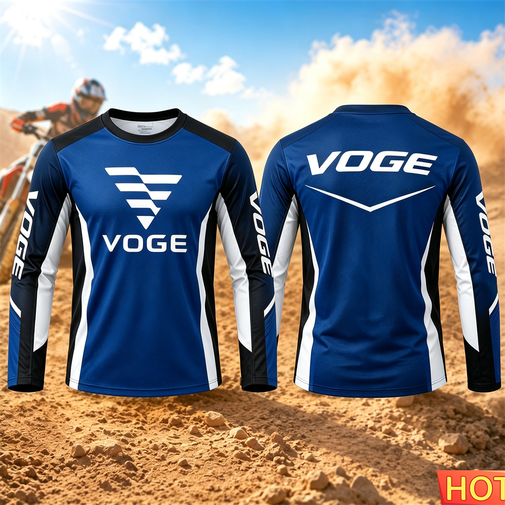 Outdoor Adventure Outfit - 新作ユニセックス・バイク用長袖Tシャツ VOGE 3D速乾・通気性・オフロード・アドベンチャー・ツーリング・アウトドアスポーツウェア