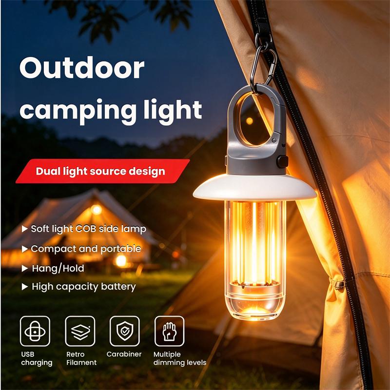 Outdoor Adventure Trips - 5つのモードを備えた充電式LED懐中電灯。超高輝度で、キャンプ、ハイキング、釣り、アウトドアでの使用に最適。小型ツール、キャンプ用品。