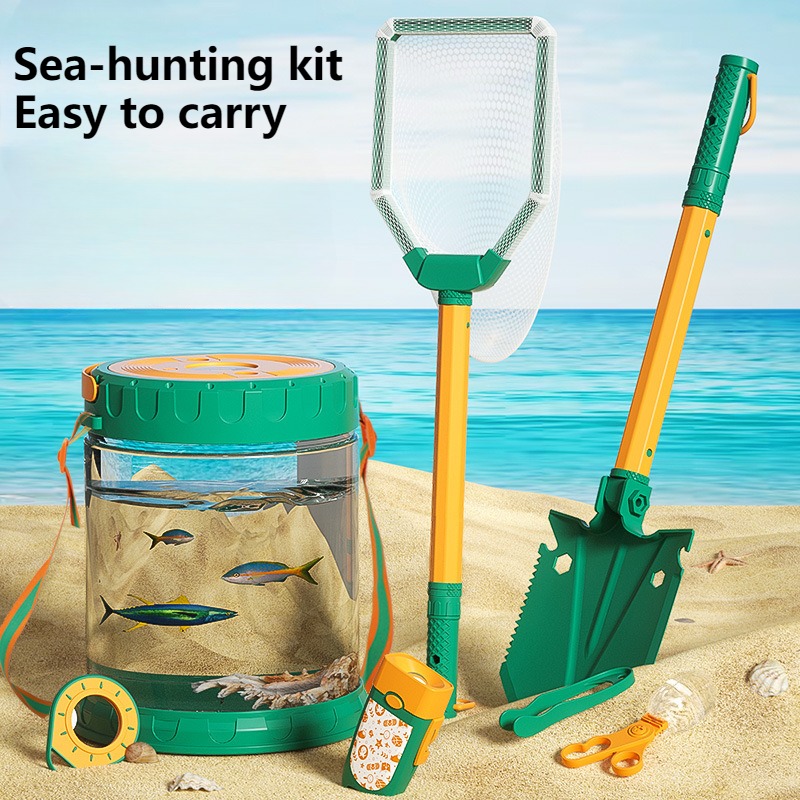 Outdoor Adventure Sports - 子供のための海のおもちゃセット,アウトドアアドベンチャーツール,カニクリップ,ビーチ機器,親子のおもちゃ