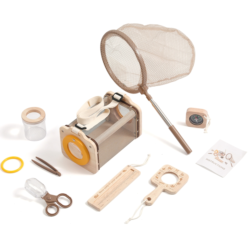モンテッソーリ教育玩具 子供用屋外冒険セット 探検キット 昆 - Outdoor Adventure Kit For Kids のレビューと価格